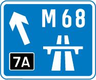 Road sign - Motorway junction ahead