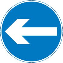 Road sign - One way