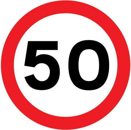 Speed limit sign